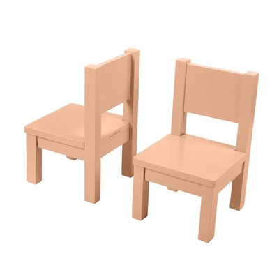 Lot de 2 Ma première chaise Enfant Montessori Peach Fuzz 1-4 ans PIOUPIOU ET MERVEILLES
