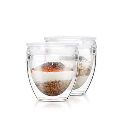 Bodum 0.2 L Transparent PAVINA TO GO Set 2 gobelets double paroi plastique BODUM