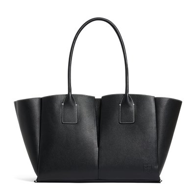 Sac cabas grand en cuir grainé ELENA LE TANNEUR