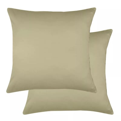 Lot de 2 taies satin de coton AVA UNI GARNIER THIEBAUT
