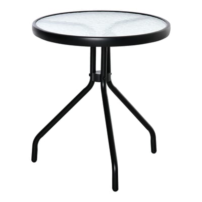 Table d'appoint de terrasse Métal Noir OUTSUNNY