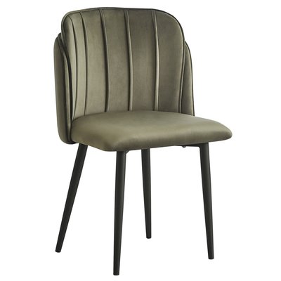Lot de 2 chaises, métal et velours, NORA NORDLYS