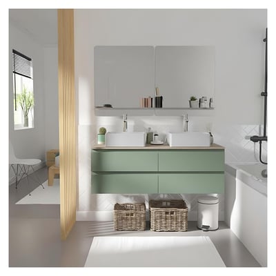 Meuble sous vasque suspendu 4 tiroirs 120cm SORRENTO MOB IN