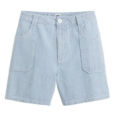 Шорты из денима в полоску LA REDOUTE COLLECTIONS