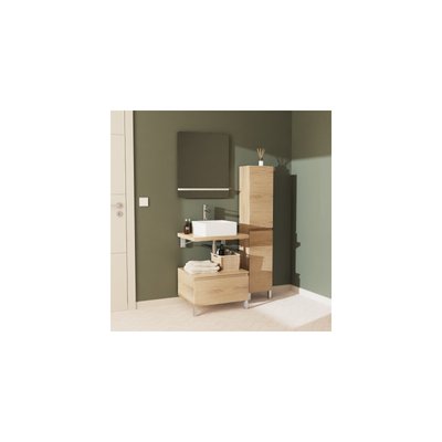 Meuble suspendu +vasque +miroir +colonne WILL MOB IN