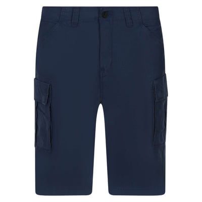 Short cargo en coton mélangé de couleur kaki unie avec une coupe droite TIMBERLAND