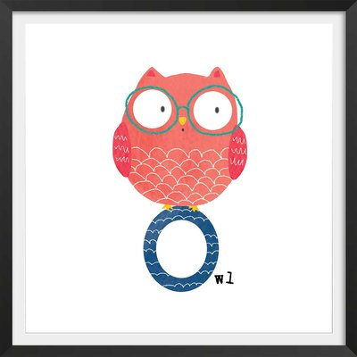 Affiche enfant o comme owl HEXOA
