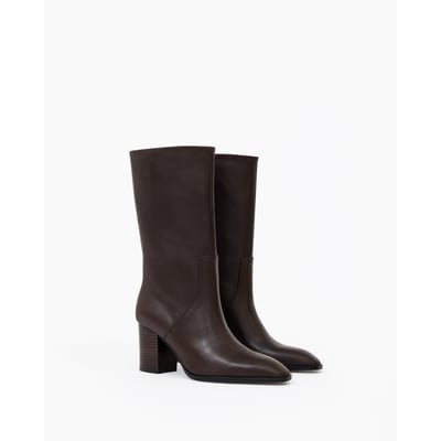 Bottes courtes à talon bloc BORGE MI MAI