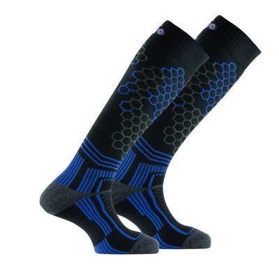 Lot de 2 paires de mi-bas ski Isoltech 4 en acrylique et laine THYO