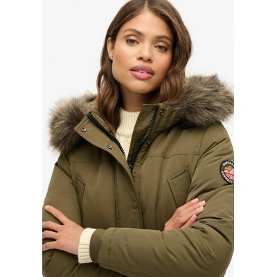 Parka met kap en imitatiebont Everest SUPERDRY