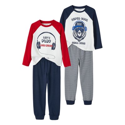 Lot de 2 pyjamas musique Oeko-Tex® VERTBAUDET