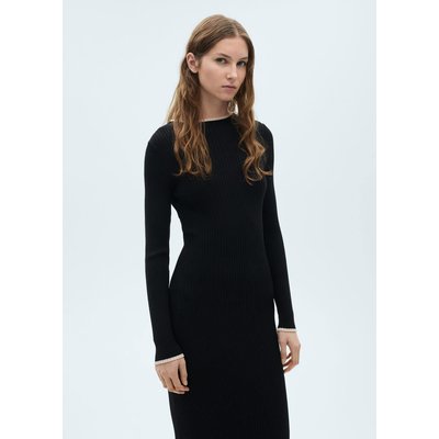 Robe maille liserés contrastants MANGO