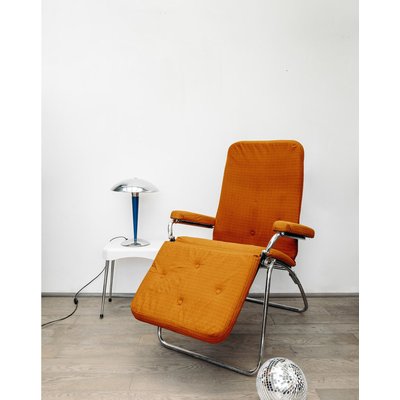 Fauteuil en tissu lainé Jakob N°52 - Bon état DEBONGOUT