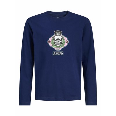 T-shirt a maniche lunghe fantasia 10 - 16 anni JACK & JONES JUNIOR