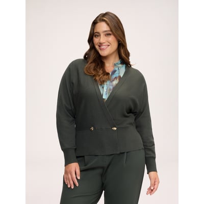 Cardigan croisé à boutons FIORELLA RUBINO