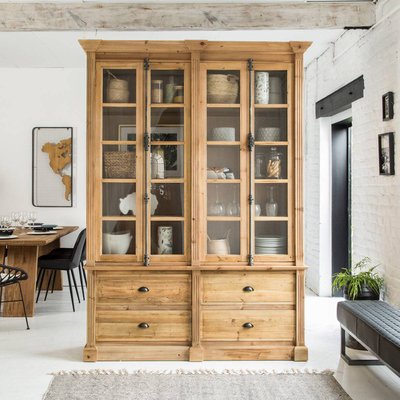 Vaisselier en bois recyclé  ALBA MADE IN MEUBLES 