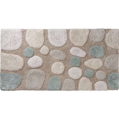 Tapis de bain déco galet en coton tufté GALET GUY LEVASSEUR