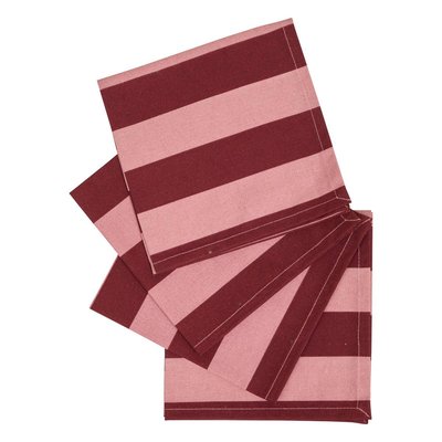 Lot de 4 serviettes de table CHERRY ATMOSPHERA
