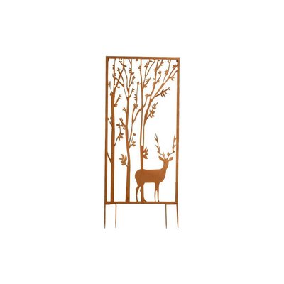 Treilli en fer décoratif Cerf arboré 60 x 10 x 140 cm JARDINDECO