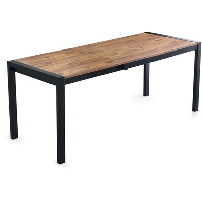 Table repas extensible en aggloméré et métal Silva HANAH HOME