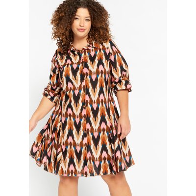 Robe-chemise à imprimé ikat LOLALIZA