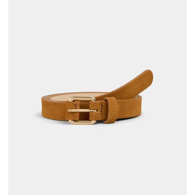 Ceinture Fine Hicat En Croûte De Cuir GALERIES LAFAYETTE