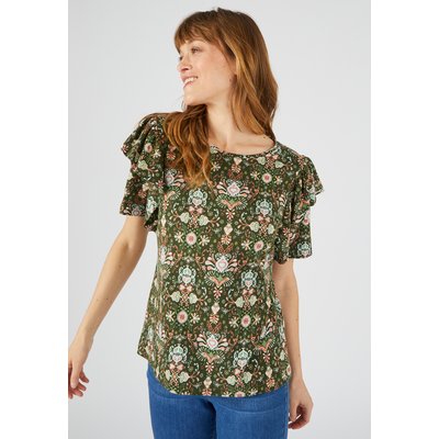 Tee-shirt manches papillon volantées DAMART
