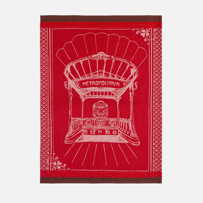 Torchon jacquard en coton MÉTROPOLITAIN COUCKE