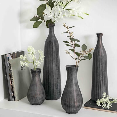 45cm Bottle Vase in Antique Grey ÉDITÉ