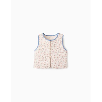 Gilet Matelassé Floral ZIPPY