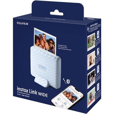 Imprimante photo portable Instax Link Wide White FUJIFILM