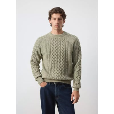 Pull-over maille tressée MANGO MAN
