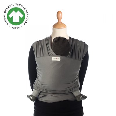 Écharpe de portage Tricot-Slen Bio Moon mist grey BABYLONIA