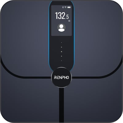 Pèse personne connecté Elis Nova A031- Impédancemètre Haute Précision Bluetooth, 13 Données corporelles - Rechargeable RENPHO