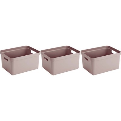 Boite de rangement Sigma home Box 32 L (Lot de 3) JARDINDECO