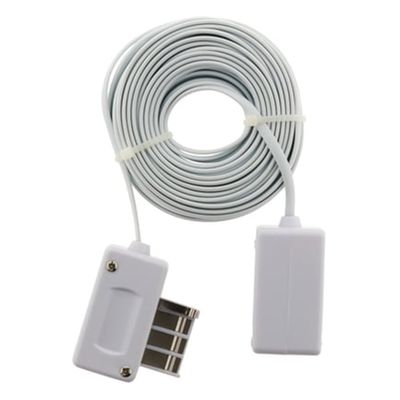 Rallonge Téléphone Prise Mâle / Femelle 8 Plots Blanc 10 M ZENITECH