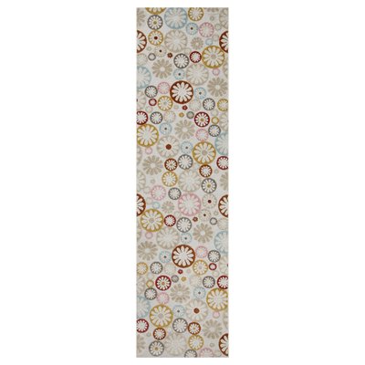 Tapis couloir intérieur extérieur bohème floral , FLOWERDROPS WECON HOME