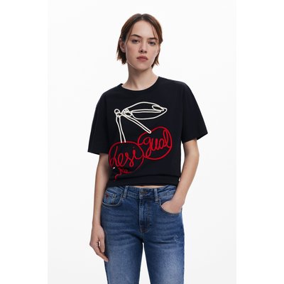 T-shirt à cordon cerises DESIGUAL