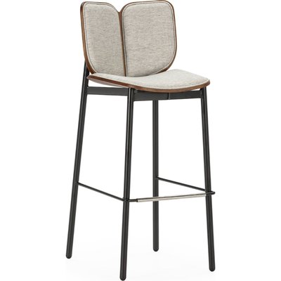 Tabouret haut design   et  assise tissu confortable RECOLLECTION