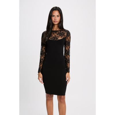 Robe dentelle manches longues MORGAN