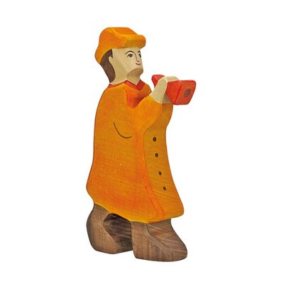 Figurine Crèche de Noël - Berger avec flûte HOLZTIGER