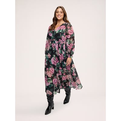 Robe longue à imprimé fleuri FIORELLA RUBINO