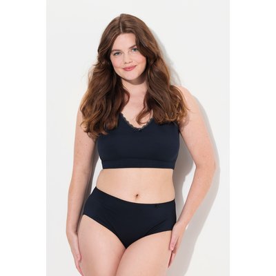 Culotte midi en coton bio, liseré fantaisie ULLA POPKEN
