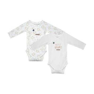 Lot de 2 bodies roann manches longues SUCRE D'ORGE