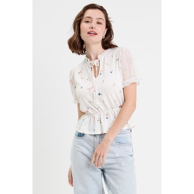 Blouse col V manches courtes CACHE CACHE