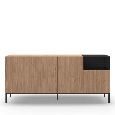Buffet 4 portes en bois et métal L180cm - Austin DRAWER