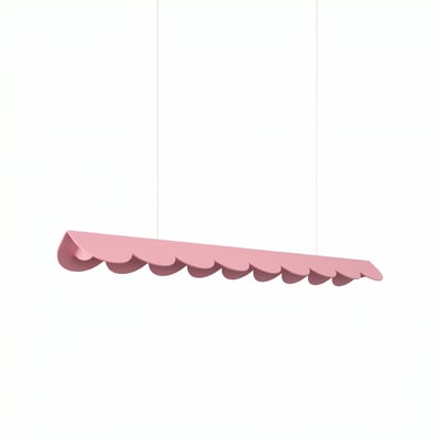 Suspension Aluminium Rose LED 1 Biscuit EDEN