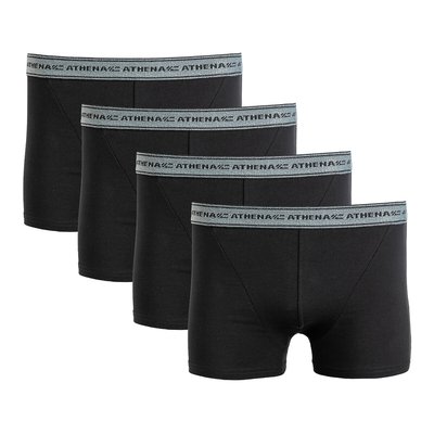 Lot de 4 boxers Basic Coton ATHENA