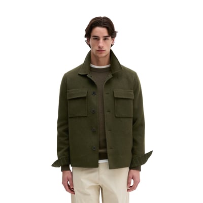 Veste réversible, coupe classique en mélange de laine vierge douce MARC O'POLO