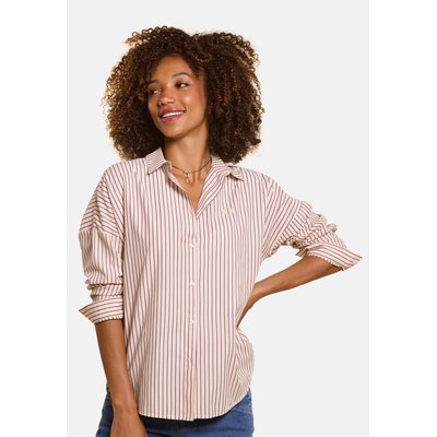 Chemise rayée brodée cœur ICODE